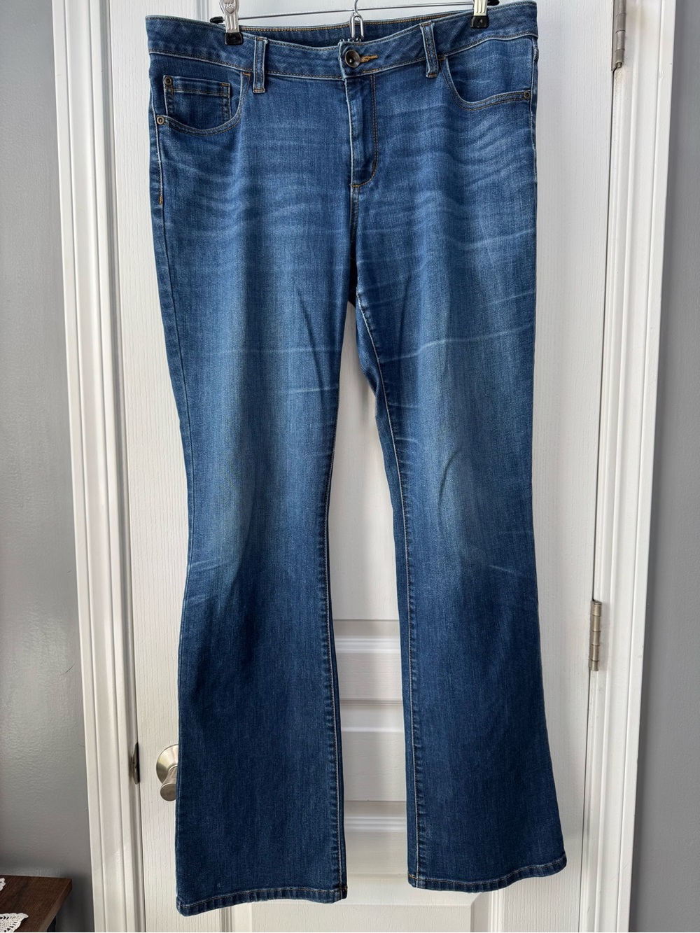 a.n.a Midrise Blue Bootcut Jeans